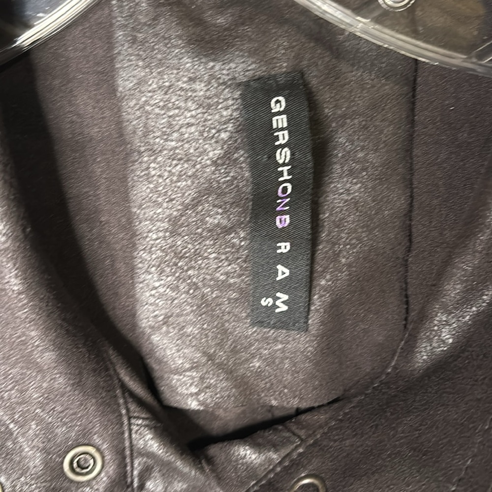 GERSHON BRAM Black Snap Front Black Shirt Size Small - Picture 3 of 6